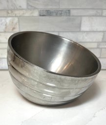 Vollrath Stainless Angled Bowl, Dbl Insulated Wall, Beehive  Ribbed With Angled Profile