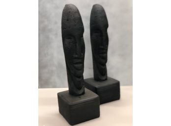 Tribal Man Figurines  Set Of 2