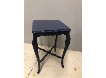 Vintage Navy Carved Side Table