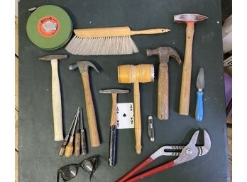 Garage Box Lot Of Hammers And More