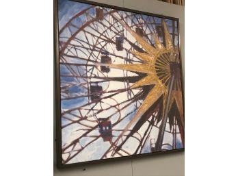 Framed Canves Abstract:   Ferris Wheel