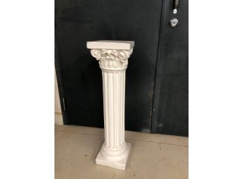 White Plaster Plant Column ( Heavy).