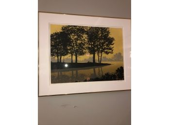 Mid Century Modern Lithograpgh, Signed And Numbered.