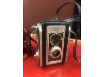 Kodak Duaflex II Camera In Original  2 Pc. Leather Case