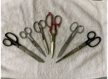 Misc Vintage Scissors, 6 Pair - Some Italian
