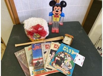 Mickey Mouse Vintage Bank And More