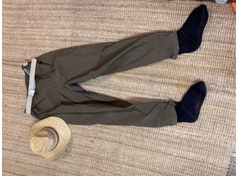Hodgman Fishing Waders- Wadelite Size XL And Straw Hat
