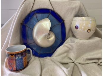 Window Hanging, Mug And Ceramic Pot