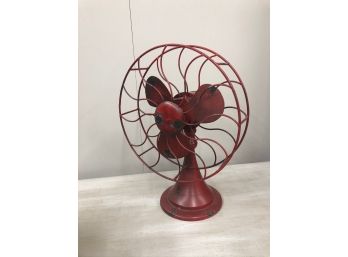 Charming Red Fan.  (Display Only)