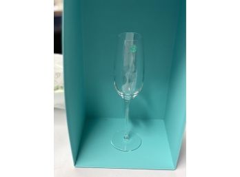 1 Tiffany Champaign Glass, New With Box