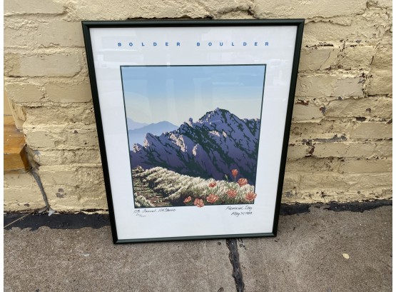 Boulder Boulder Race Poster From 1988