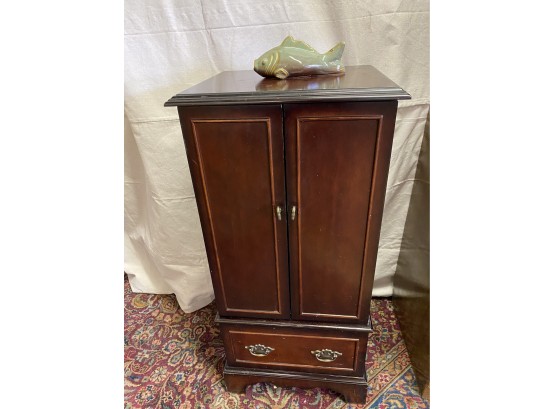 Free Standing Wood Jewelry Armoire