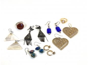 Misc. Earring And Ring Lot