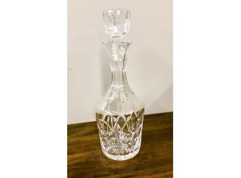 Vintage Atlantis Crystal Decanter With Stopper, Marked