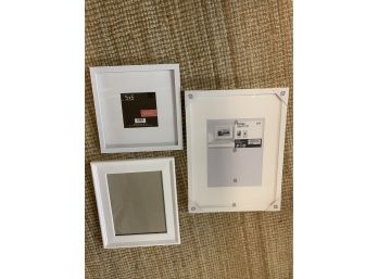 Set Of Three White Frames Various Sizes