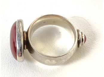 Very Unique Double Sided Cabochon Ring, Size   7