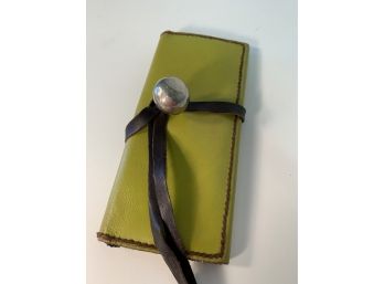 Unique Hand Made Leather Wallet  Approx. 3.5 Inches X 8 Inches