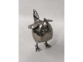 Portly And Precious Welded Metal Rooster