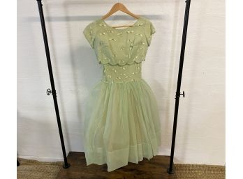 Vintage Party Dress - Small