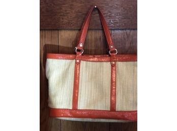Cole Haan Jitney Straw Serena Tote