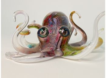 Large And Colorful Glass Octopus