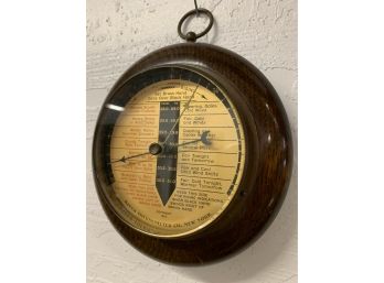 Vintage Bauer Wall Mount Round Thermometer Approx. 8 Inches