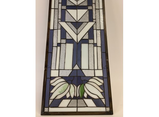 Beautiful Stained Glass Approx. 11 X 42 Inches