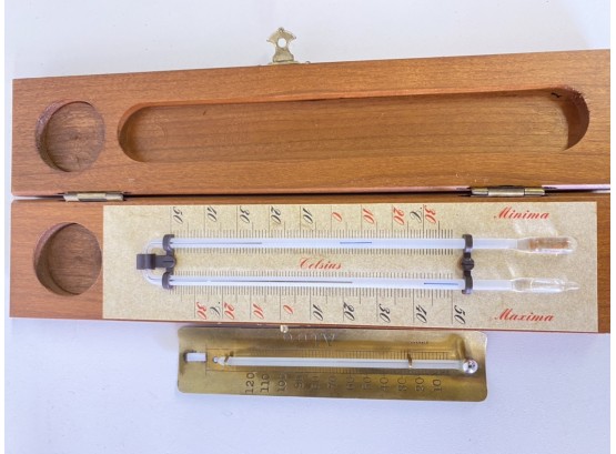 Vintage Thermometer Glaswerk Wertheim & Atco From Germany