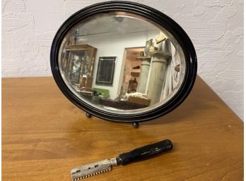 Vintage Shaving Mirror And Timmer