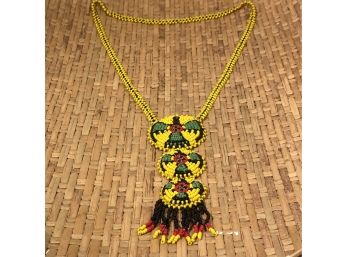 Bright Beaded Native American Style Necklace
