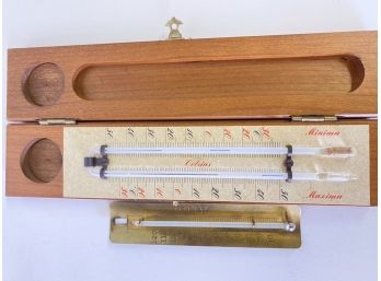 Vintage Thermometer Glaswerk Wertheim & Atco From Germany
