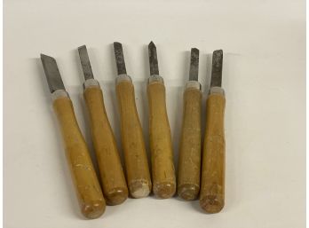 Set Of 6 Vintage Lathe Turning Tools