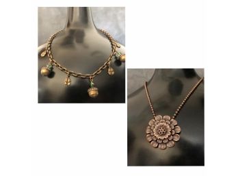Great Looking Copper Necklaces, A Pair!