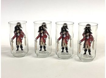 Four Pirate Glasses, McDonalds Collectors Series