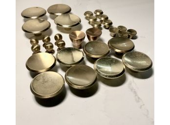 LG Collection Of Mid Century Modern Brass Knobs