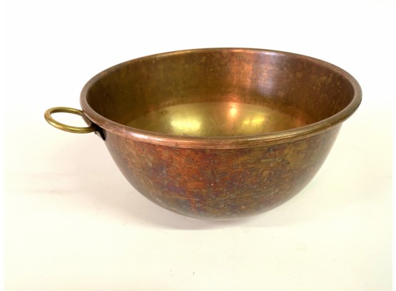 10 Vintage Copper Mixing Bowl