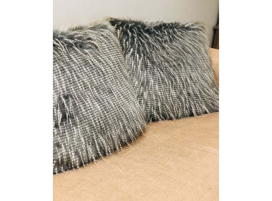 Fabulous Mongolian Fur Style Pillows From Z Gallerie 26 X 26