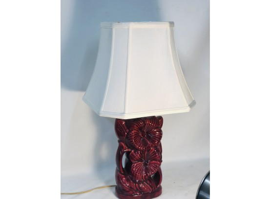 Mid Century Modern Hibiscus Lamp