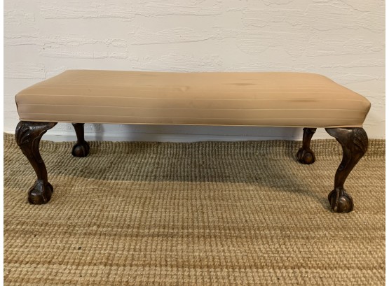 Antique Claw Foot  Bench