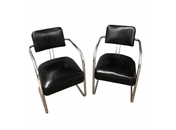 Awesome Mid Century Modern Royal Chrome Chairs ( 2)