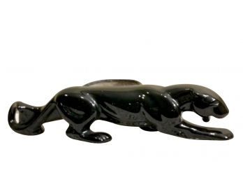Mid Century Modern Stalking Ceramic Black Panther Planter