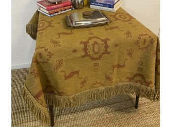 54 Inch Square Tapestry Table Cloth With Fringe
