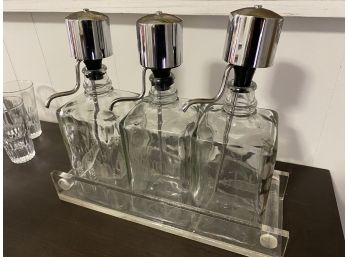 Vintage Liquor Decanters - Vodka, Scotch And Bourbon