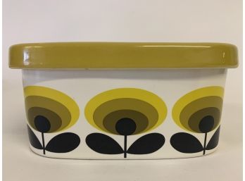 Orla Kiely Ceramic Container Approx. 5 X 3 Inches