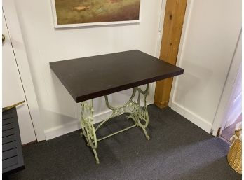 Table Made From Old Domestic Sewing Base