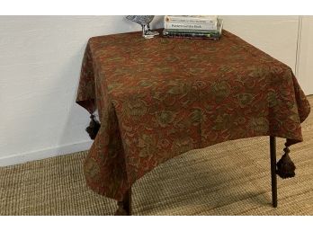 Heavy Tapestry 54 Square Table Cloth With Heavy Tassels