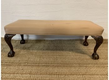 Antique Claw Foot  Bench