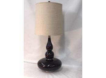 Vintage Anthony California Burgundy Genie Table Lamp