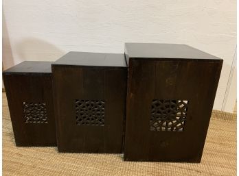 Set Of Solid Wood Nesting Tables