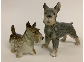 Porcelain Schnauzer & Terrier Figurines